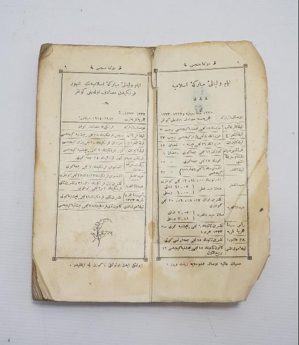 MEŞRUTİYET TEMALI TAKVİMLİ KİTAP 