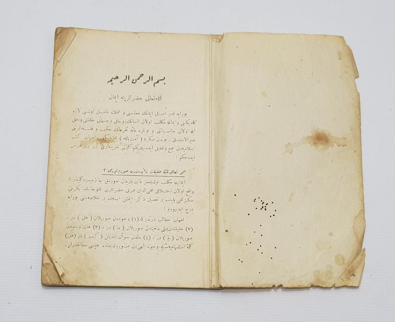 OSMANLICA KİTAP: FELSEFELİ DİNİ ESASLAR