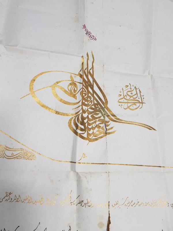 SULTAN ABDÜLHAMİD HAN DÖNEMİ TEKKE İŞİ DEV BOY EL YAZMA BERAT