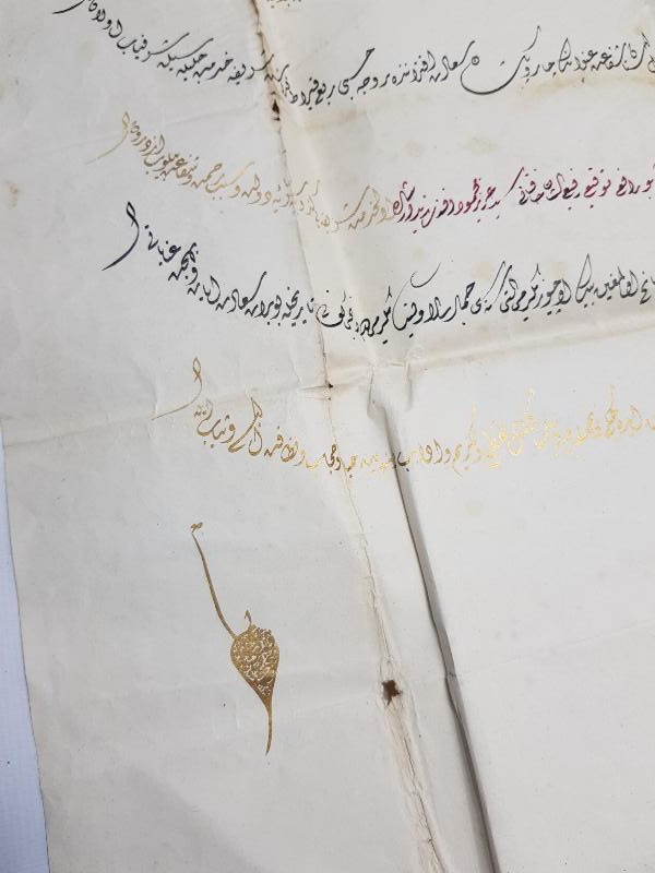 SULTAN ABDÜLHAMİD HAN DÖNEMİ TEKKE İŞİ DEV BOY EL YAZMA BERAT