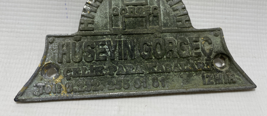 ANTİKA METAL KASA ETİKETİ