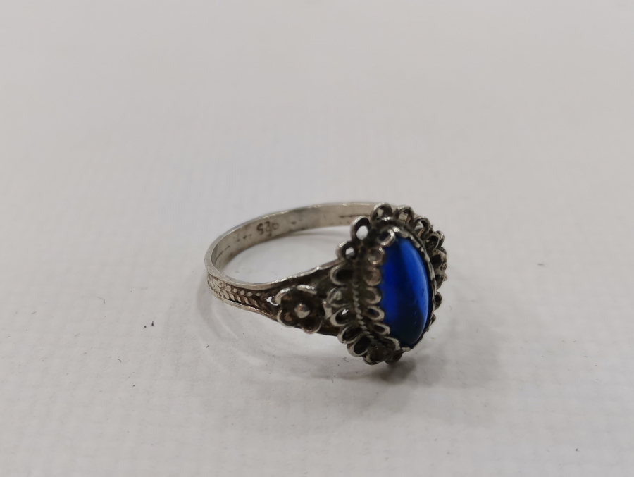 MEKİK FORMLU GÜMÜŞ YÜZÜK