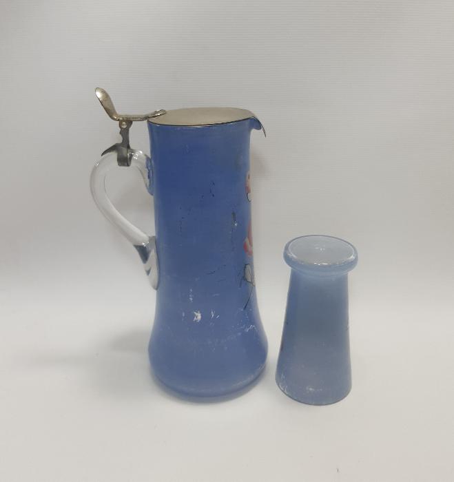 OSMANLI DÖNEMİ ALTIN YALDIZLI, EL BOYAMA KARAF VE BARDAĞI