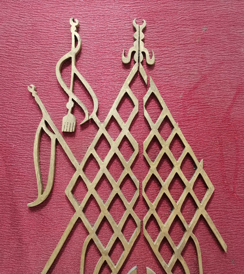 TESTERE İŞÇİLİKLİ OSMANLI DÖNEMİ TEKKE İŞİ HAT LEVHA