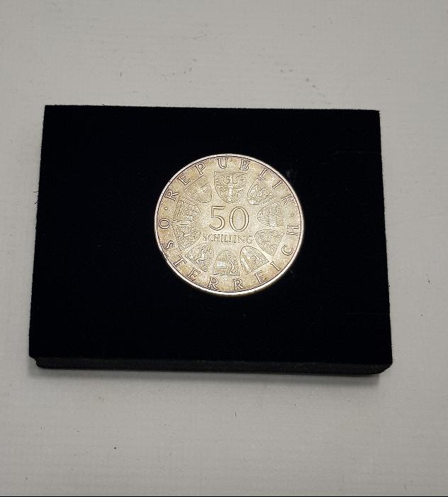 1969 AVUSTURYA GÜMÜŞ 50 SCHILLING HATIRA PARA