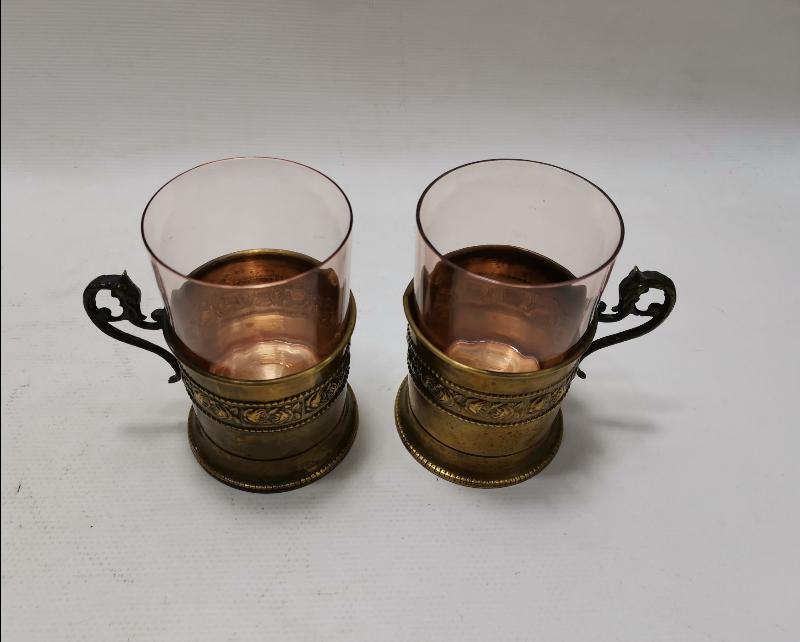 ANTİKA BİR ÇİFT ISTAKA VE BARDAK 