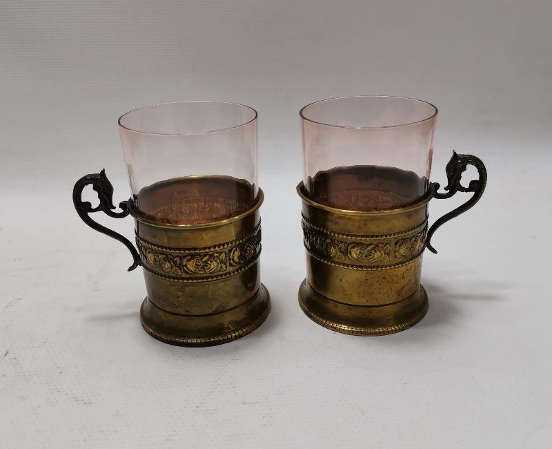 ANTİKA BİR ÇİFT ISTAKA VE BARDAK 