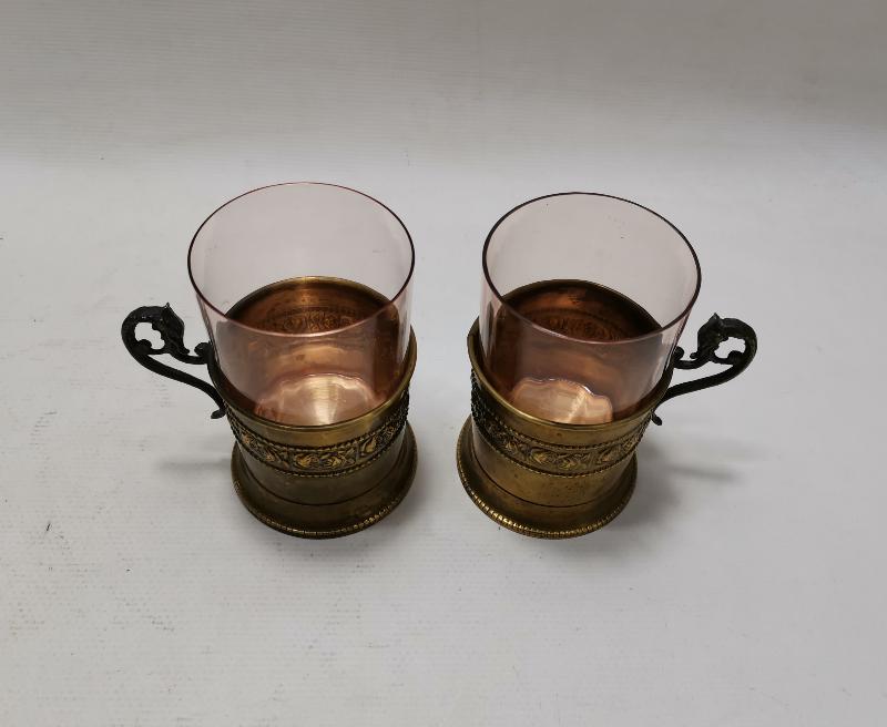 ANTİKA BİR ÇİFT ISTAKA VE BARDAK 