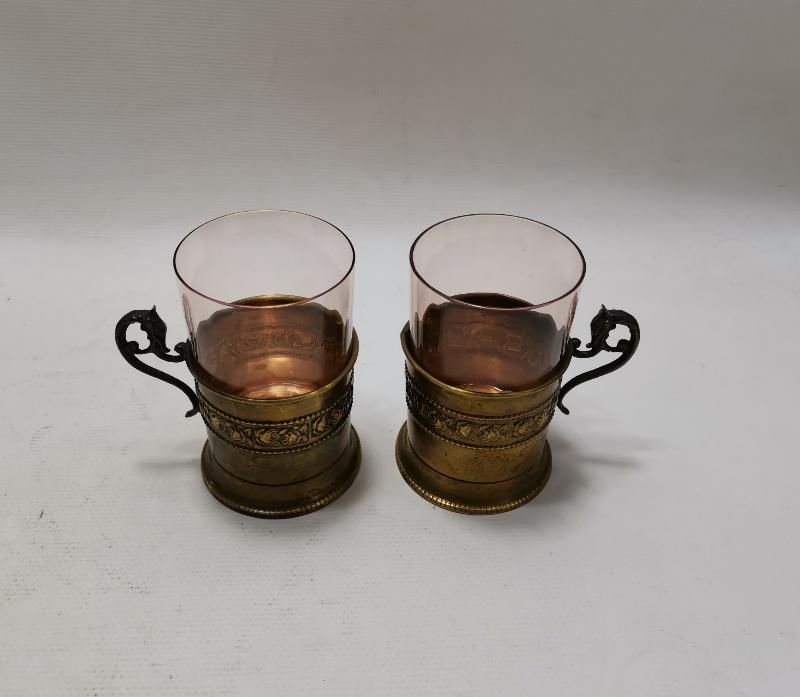 ANTİKA BİR ÇİFT ISTAKA VE BARDAK 