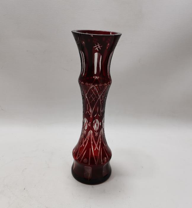 ÇEKOSLOVAK BOHEM KRİSTAL VAZO 