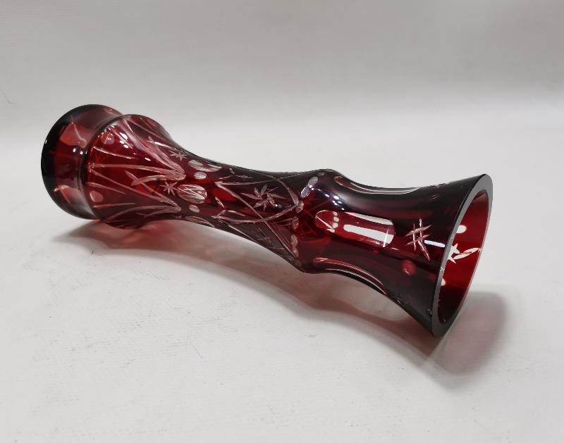 ÇEKOSLOVAK BOHEM KRİSTAL VAZO 