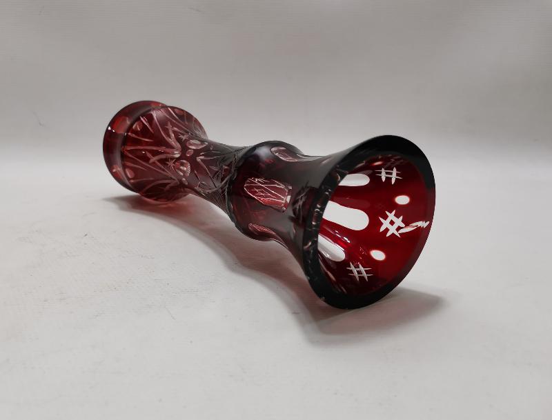 ÇEKOSLOVAK BOHEM KRİSTAL VAZO 