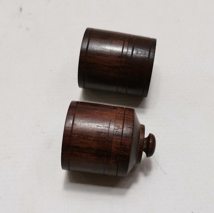 İKİ ADET ANTİKA AHŞAP KUTU 