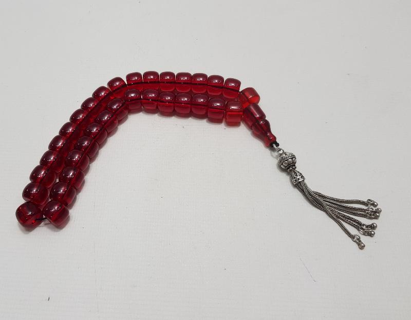 OSMANLI ATEŞ KEHRİBAR TESBİH 