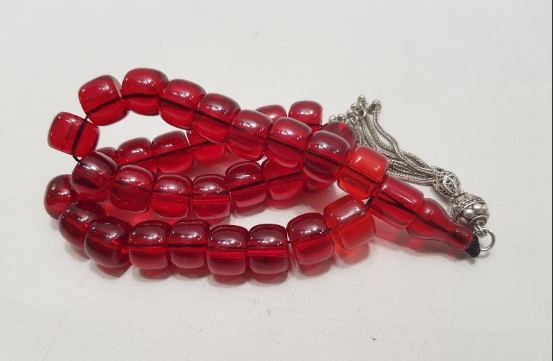 OSMANLI ATEŞ KEHRİBAR TESBİH 