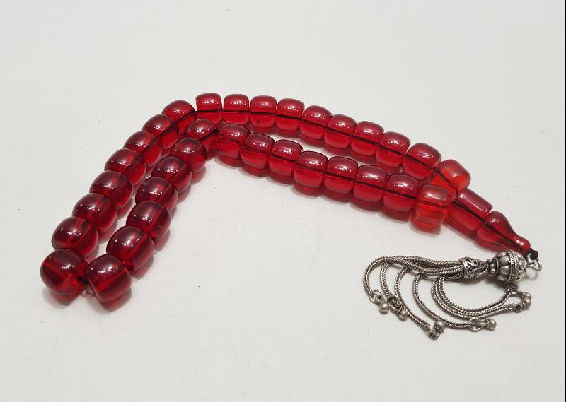 OSMANLI ATEŞ KEHRİBAR TESBİH 