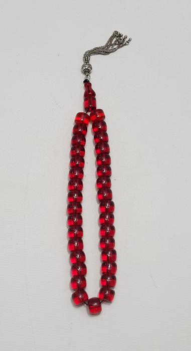 OSMANLI ATEŞ KEHRİBAR TESBİH 