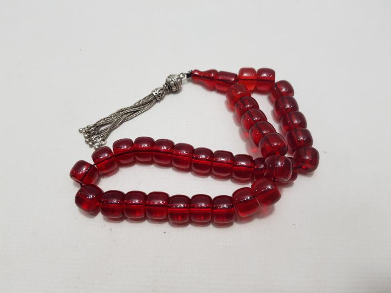 OSMANLI ATEŞ KEHRİBAR TESBİH 