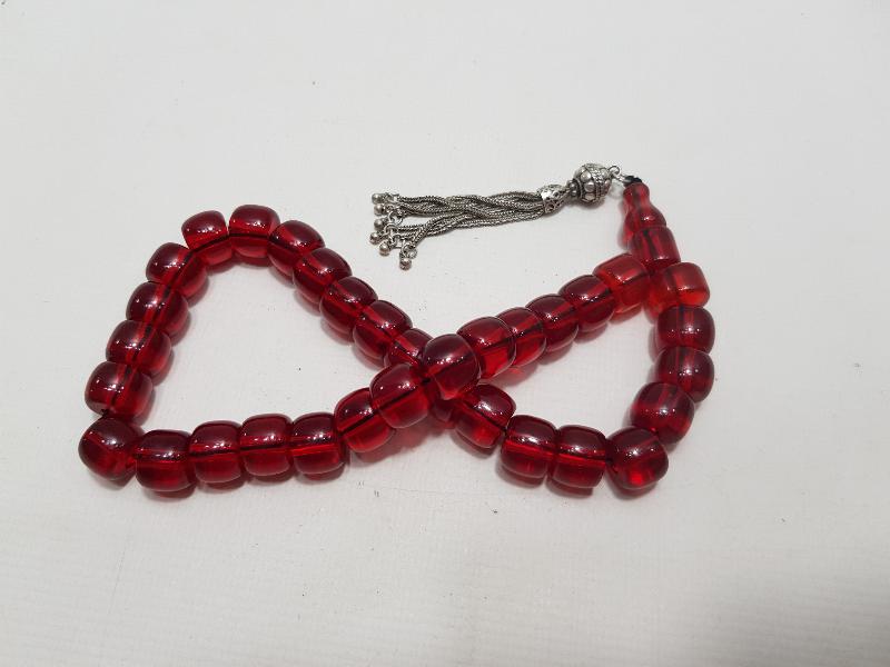 OSMANLI ATEŞ KEHRİBAR TESBİH 