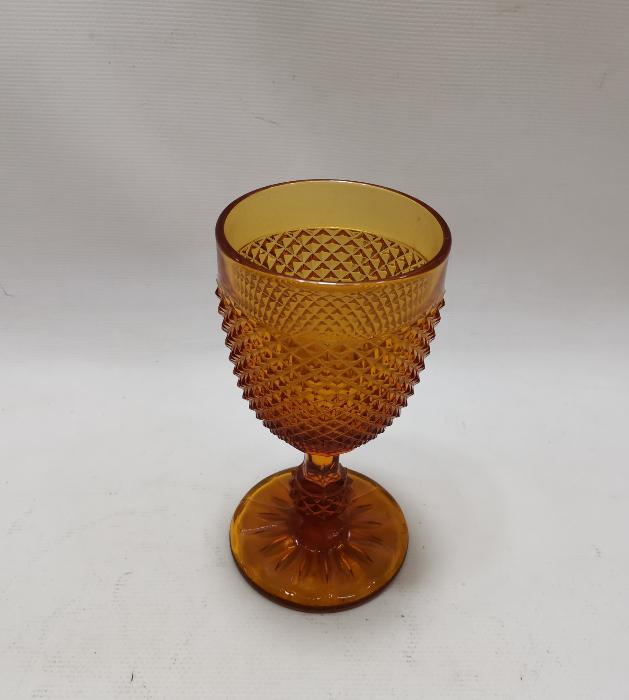 OSMANLI DÖNEMİ BAL RENGİ CAM KADEH