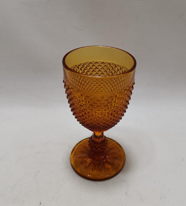 OSMANLI DÖNEMİ BAL RENGİ CAM KADEH