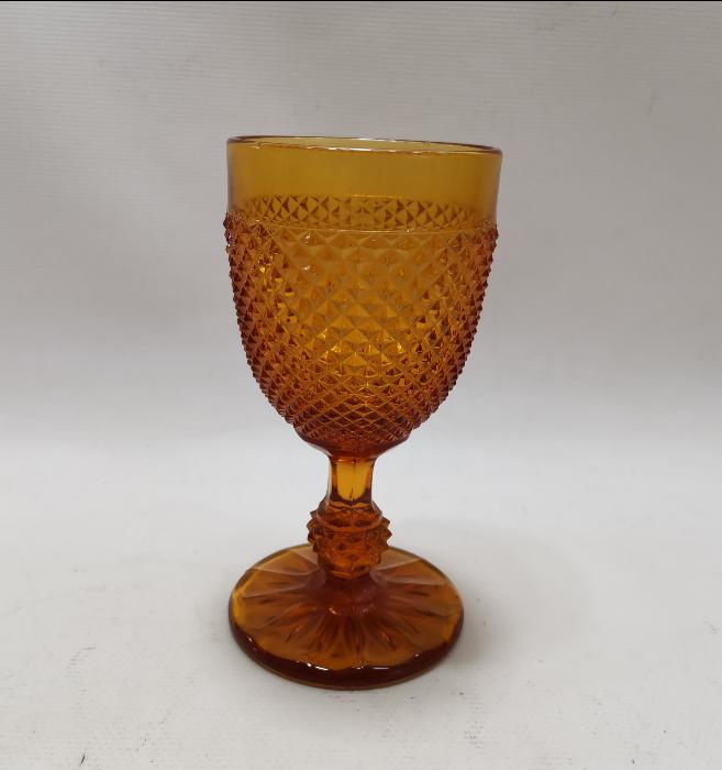 OSMANLI DÖNEMİ BAL RENGİ CAM KADEH