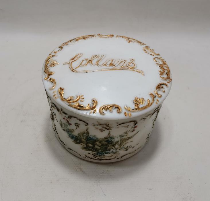 OSMANLI DÖNEMİ COLLARS MARKA KAPAKLI OPAL KUTU