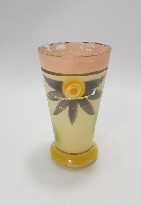 OSMANLI DÖNEMİ EL BOYAMA ŞERBET BARDAĞI