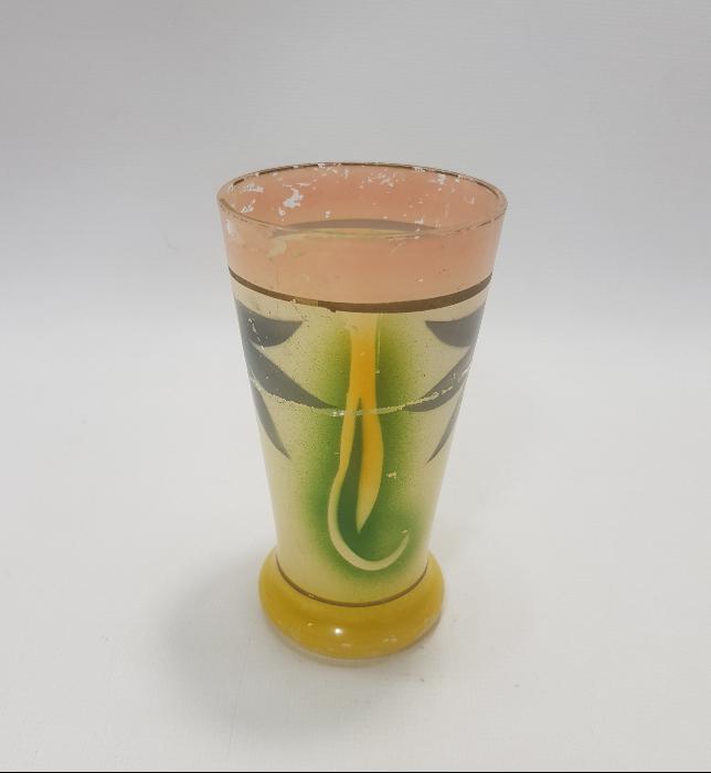 OSMANLI DÖNEMİ EL BOYAMA ŞERBET BARDAĞI