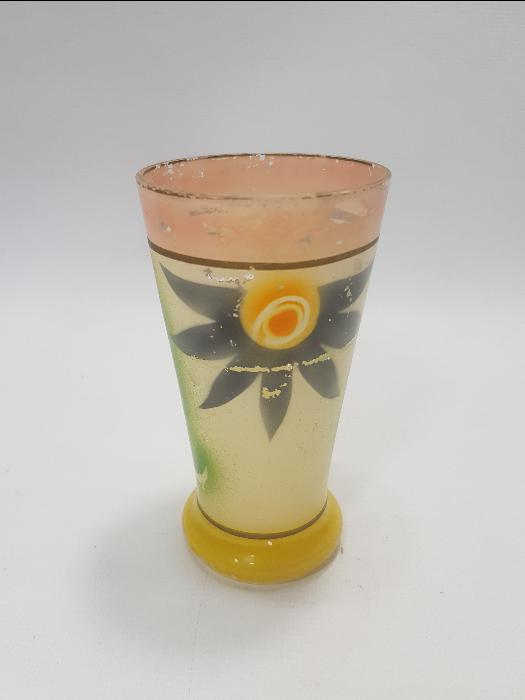 OSMANLI DÖNEMİ EL BOYAMA ŞERBET BARDAĞI