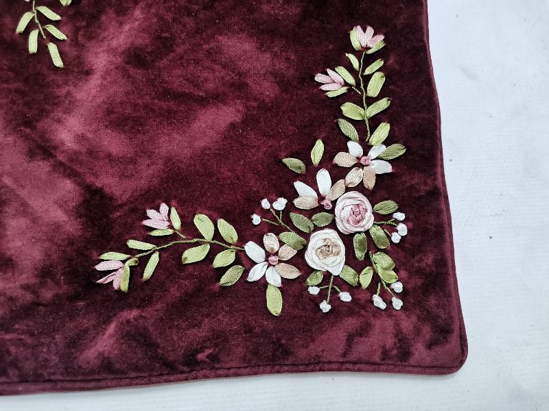 OSMANLI DÖNEMİ RUM İŞİ İPEK DUVAR PANOSU