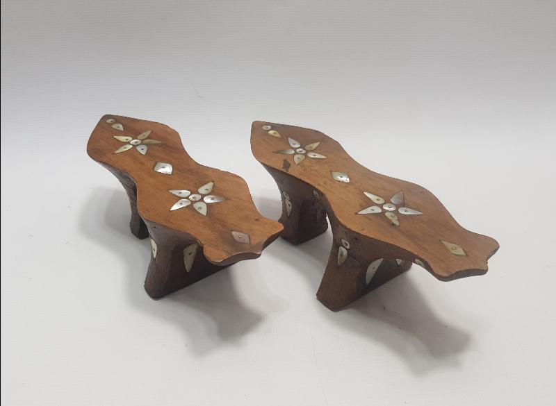 OSMANLI DÖNEMİ SEDEF İŞLEMELİ AHŞAP TAKUNYA