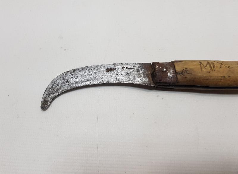 OSMANLICA YAZILI BURSA İŞİ BAĞ BIÇAĞI 