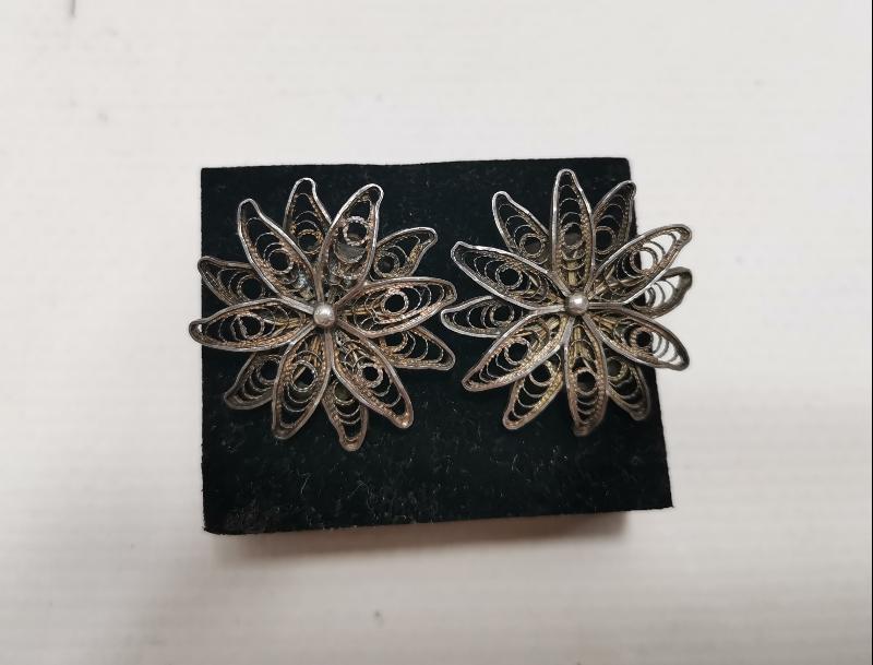 TELKARİ GÜMÜŞ KÜPE