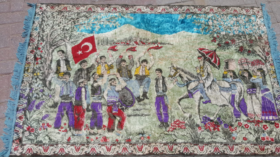 DÜĞÜN ALAYI DUVAR HALISI - ÇOK NADİR