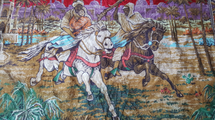 SARAYDAN KIZ KAÇIRMA KONULU DUVAR HALISI