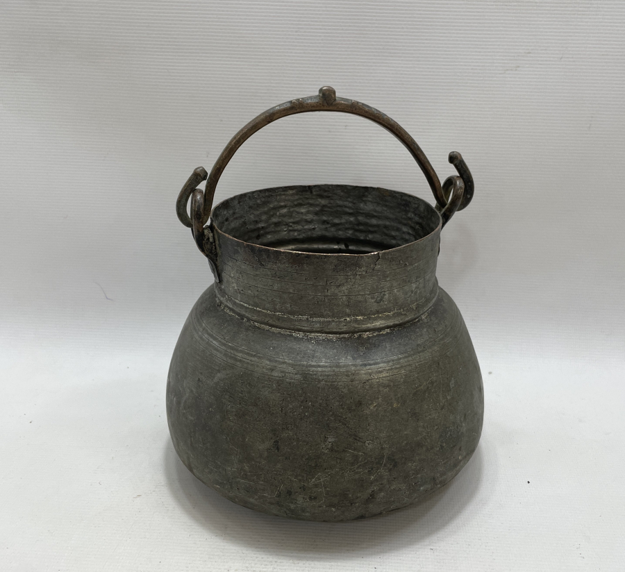 OSMANLI DÖNEMİ BRONZ TUTMAÇLI YOĞURT BAKRACI