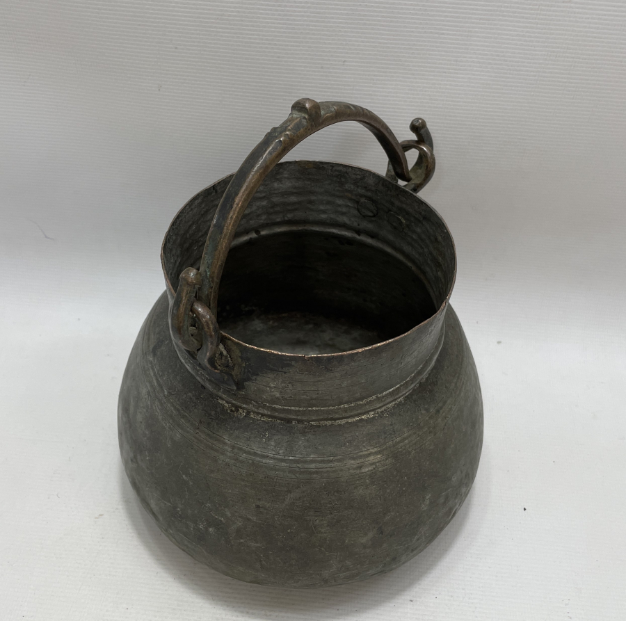 OSMANLI DÖNEMİ BRONZ TUTMAÇLI YOĞURT BAKRACI