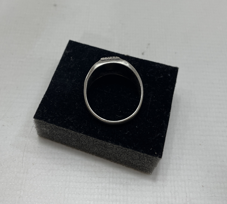 ÜZERİNDE OSMANLI DEVLET ARMASI VE TUĞRA BULUNAN GÜMÜŞ YÜZÜK