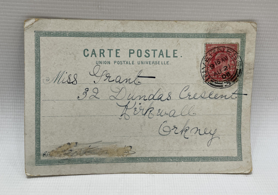 YENİÇERİ AĞASININ YABANCI ERKANI KABULU KONULU OSMANLI DÖNEMİ KARTPOSTAL