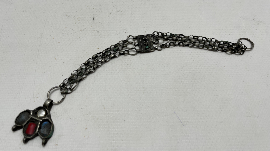 1850 LERDEN NADİR FORMDA GÜMÜŞ KÖSTEK SALLAMASI