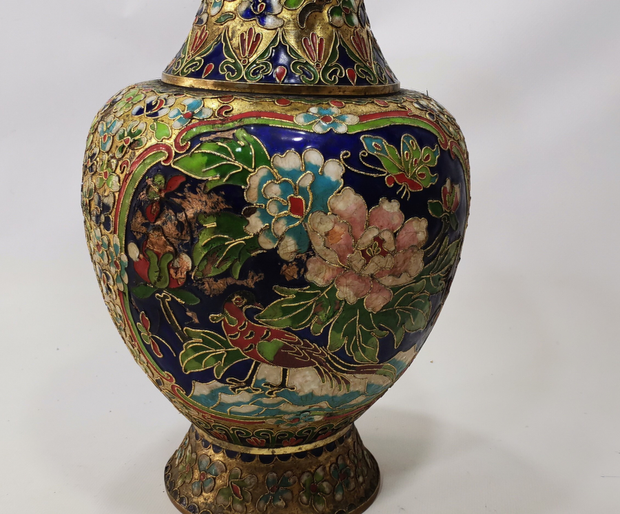 1900 BAŞLARI BÜYÜK BOY MİNELİ VAZO