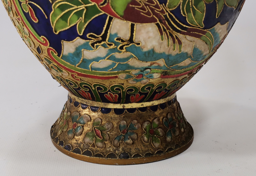 1900 BAŞLARI BÜYÜK BOY MİNELİ VAZO