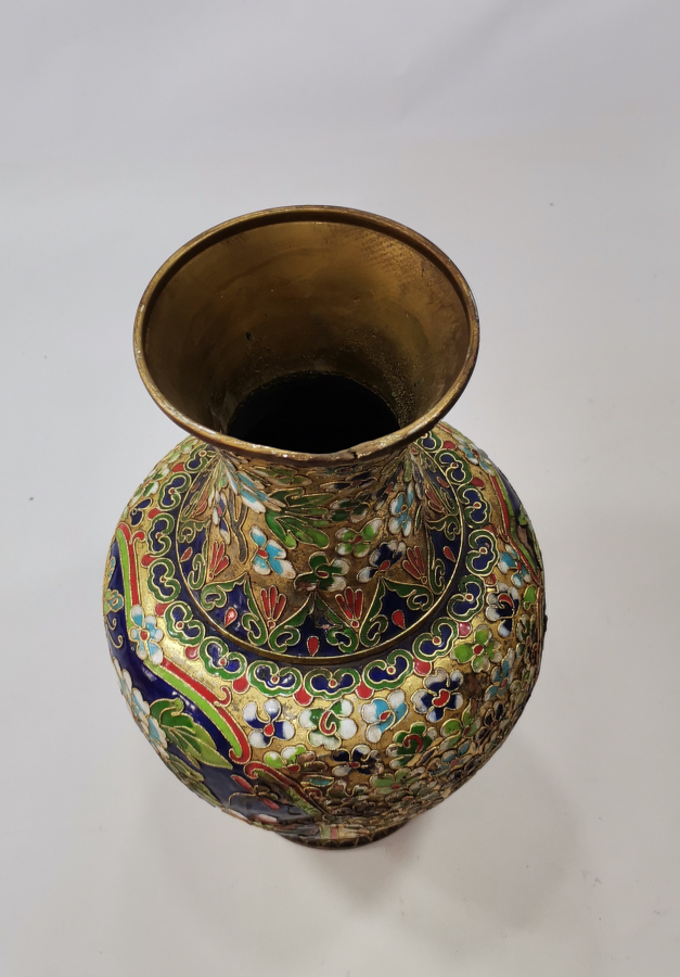 1900 BAŞLARI BÜYÜK BOY MİNELİ VAZO