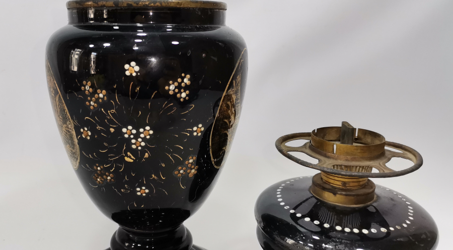 OSMANLI DÖNEMİ BÜYÜK BOY KARPUZ GAZ LAMBASI