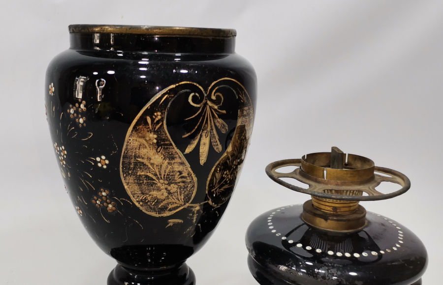 OSMANLI DÖNEMİ BÜYÜK BOY KARPUZ GAZ LAMBASI