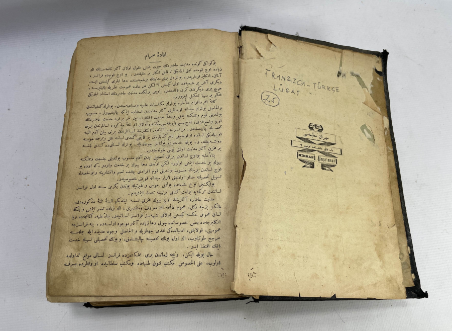 OSMANLI DÖNEMİ DEV BOY OSMANLICA FRANSIZCA SÖZLÜK