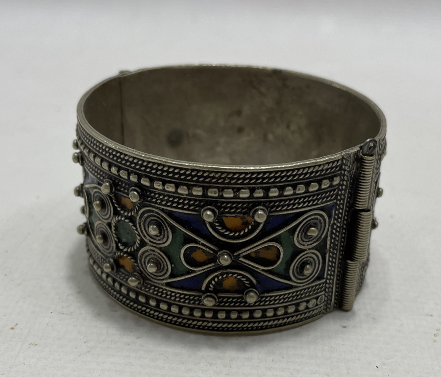 OSMANLI DÖNEMİ MİNELİ GÜMÜŞ BİLEZİK