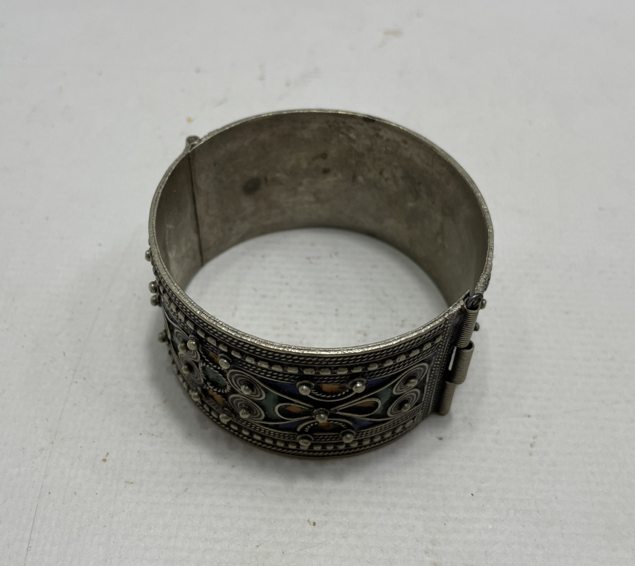 OSMANLI DÖNEMİ MİNELİ GÜMÜŞ BİLEZİK