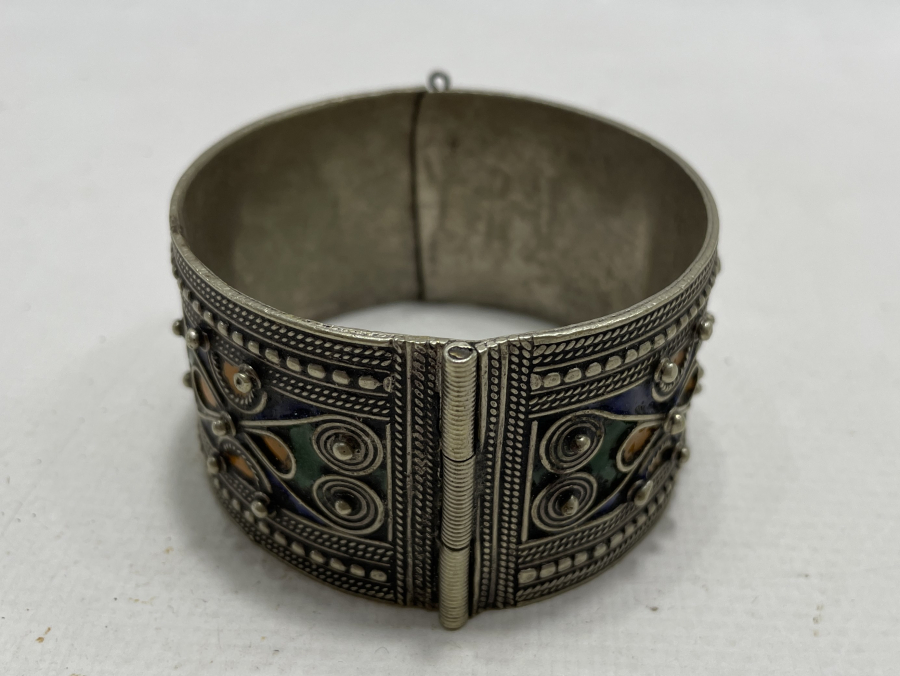 OSMANLI DÖNEMİ MİNELİ GÜMÜŞ BİLEZİK